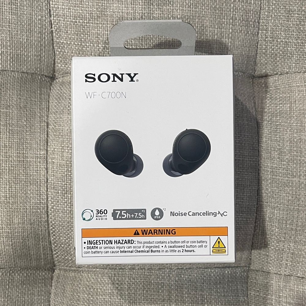 BRAND NEW! Sony WF-C700N Black Wireless Earbuds